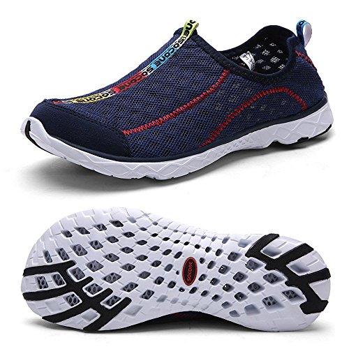 FEETMAT Women's Breathable Mesh Slip On Walking Casual Water Shoes