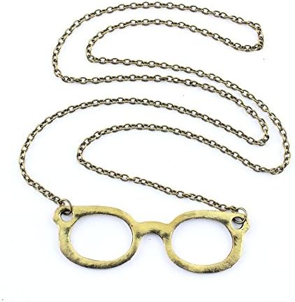 1 PCS Necklace Pendent XL0047 Spectacle frames Long Chain Choker Vintage Neck Bib Collar Lady Beauty