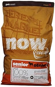 NOW! 152347 Fresh Grain Free Senior Dog Food, 12-Pound Bag