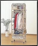 上棚付ワイドハンガーラック幅75cmタイプ W683