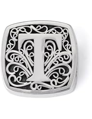 Bonn Bons® By Lori Bonn Sterling Silver "T Is For Tempting" Initial Slide Charm For Charm Bracelets