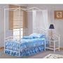 NEW TWIN SIZE CANOPY BED IN WHITE FINISH(rails not included)