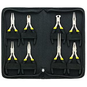 General Tool 938 Technician's Mini Plier Set, 8-Piece by 