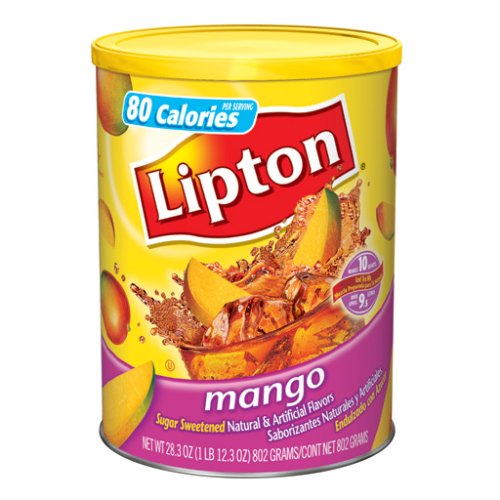 Lipton, Sweetened Instant Tea Mix, Mango,10 Quart Can (Pack of 6) by Lipton