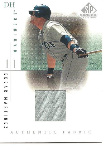 Edgar Martinez 2001 SP Game Used Edition Authentic Fabric Jersey Card EM