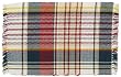 Durable Hand Woven 100% Cotton White and Yellow Plaid Placemat 12x18 Inches Set / 6