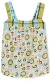 Roxy Girls 2-6x Teenie Wahine - You Betcha Mixed Print Woven Tank With Pocket Detail,Sea,2T