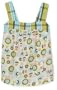 Roxy Girls 2-6x Teenie Wahine - You Betcha Mixed Print Woven Tank With Pocket Detail,Sea,2T