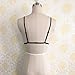 Underwear, PHOTNO Women Lace Floral Bralette Bralet Bra Bustier Crop Top Cami Unpadded Tank (L, Black)