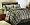 4 Pc. Chocolate Brown / Light Blue Comforter Set, King