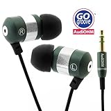 GOgroove audiOHM Ergonomic Earbuds with Interchangeable Custom Silicon Ear Pieces (4 sizes)