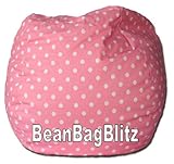 Pink Polka Dot Bean Bag Chair