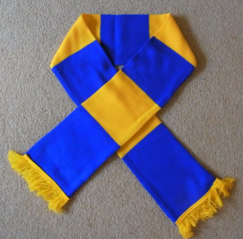 Doncaster Rugby League Yellow and Blue Retro Bar Scarf