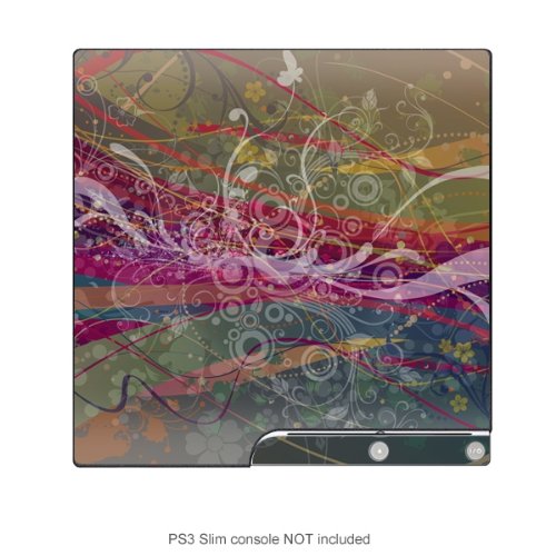 Protective Decal Skin Sticker for Playstation PS3 SLIM case cover ps3SLM-150