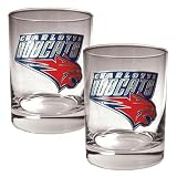 NBA Charlotte Bobcats Two Piece Rocks Glass Set - Primary Logo