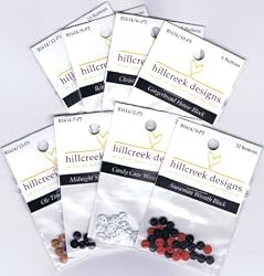 P3 Hillcreek Designs Baltimore Christmas Album Pattern BOM Button Embellishment Pack