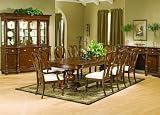7pc Yorkshire English Style Dining Table & 6 Chairs Set