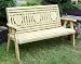 4' Treated Pine Country Heart Garden Bench