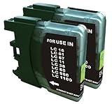 2 Pack. Compatible cartridges for Brother LC-61. Includes Sophia Global Brand Cartridges for 2ea LC-61 Black.