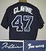 Tom Glavine Autographed/hand Signed Atlanta Braves Blue Baseball Jersey with 300 wins Inscription