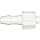 Value Plastics MTLL240-1 White Nylon tube Fitting, Male Luer with Integral Lock Ring to 200 Series Barbed Coupler, 5/32" (4.0 mm) Tube ID (Pack of 25)
