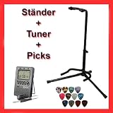 Produkt-Bild: GITARRENST&Auml;NDER + STIMMGER&Auml;T + 12 X PLEKTRUM