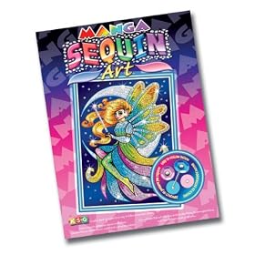 KSG Arts and Crafts Sequin Art Manga 0927 Moon Fairy Picture Kit