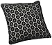 Michael Kors Tokyo Geo Floral Eyelet Decorative Pillow, Black/Khaki