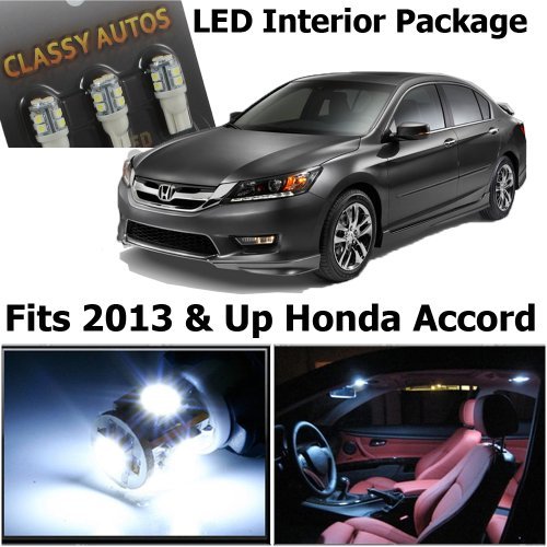 Classy Autos Honda Accord WHITE Interior LED Package (6 Pieces)