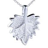 Leaf Charm Sterling Silver Pendant Gifts For Women