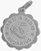 10 Karat White Gold Aquarius Pendant (Jan 21-Feb 19) with 16