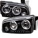 05-08 DODGE CHARGER LED HALO PROJECTOR HEADLIGHTS - BLACK