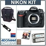 Nikon D200 Digital SLR Camera Kit, with 4 CF SD Memory Card, Spare EN-EL3e Lithium-Ion Battery, Lowepro Holster-Style Case, Mack 3 Year Extended Warranty, Digital Remote Release, Nikon Understanding Digital Photography with Nikon SLRs DVD