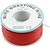 PCB Solder 0.25mm Tin Plated Copper Cord Dia Wire-wrapping Wire 305M 30AWG Red