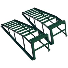 Cartrend 50156 Auffahrrampen-Set extra massiv und breit,Tragekraft 2 Tonnen je Paar, bis 225 mm Reifenbreite
