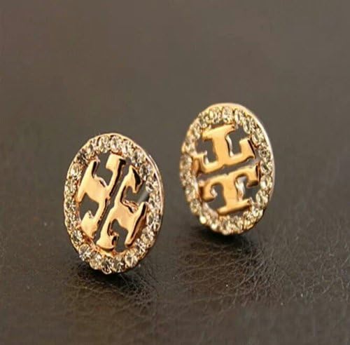 Fashion Beautiful Shinny Gold Circle Earrings Studs