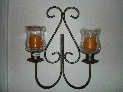 Wall Sconce for 2 Antique Finish