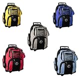 Rolling Wheel School Backpack Hiking Bag Wheeled - 10 Colors Available