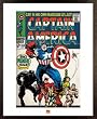 Captain America - Framed Comic Poster / Art Print (Size: 16" x 20")
