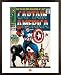Captain America - Framed Comic Poster / Art Print (Size: 16" x 20")