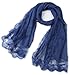 Corciova® Women's Long Lace Imitated Silk Scarf