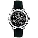 Invicta Men's Pilot Collection Stainless Steel Black Leather Chronograph Watch #6001