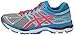 ASICS Women's Gel-Cumulus 17 Running Shoe, Silver/Hot Pink/Turquoise, 8 M US