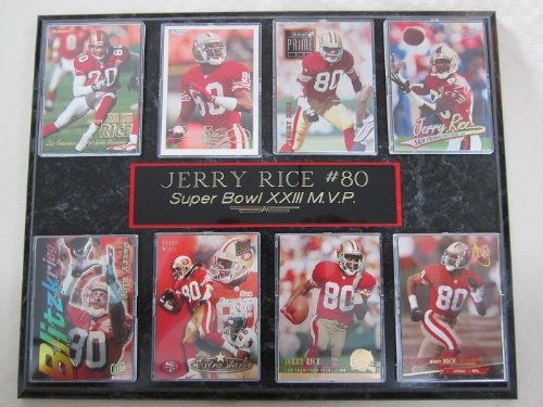 San Francisco 49ers Jerry Rice 8 Card Plaque