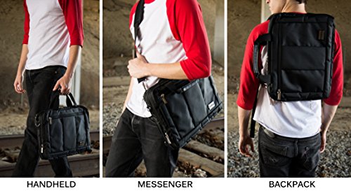 VanGoddy El Pradoハイブリッド3 - in - 1メッセンジャーバッグSuitable for MSI : Apache、ゴースト、ヒョウ、Prestige、Proシリーズ14 