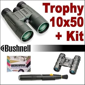 Bushnell 10x50 Trophy Waterproof Fogproof Armored Indoor Outdoor Hunting Spotting... by Bushnell
