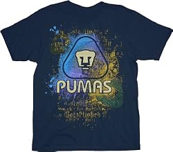 FC Football Club Matrix Pumas de la UNAM Mexico Navy T-shirt Tee