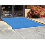 Dean Indoor Outdoor Carpet Rug Light Blue 6 x 10 with Marine Backing