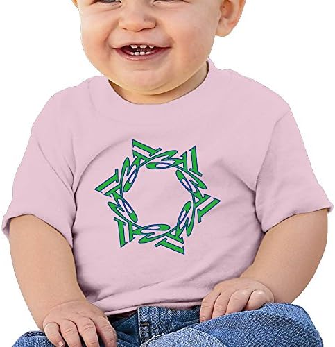H2HY Star Of David 311 Logo Cotton Crew Neck Kid T-shirts For 6-24 Months Baby 24 Months Pink