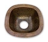 IMAGE OF Houzer HW-SCH1BF Hammerworks Schnapps Bar or Prep Sink, Antique Copper